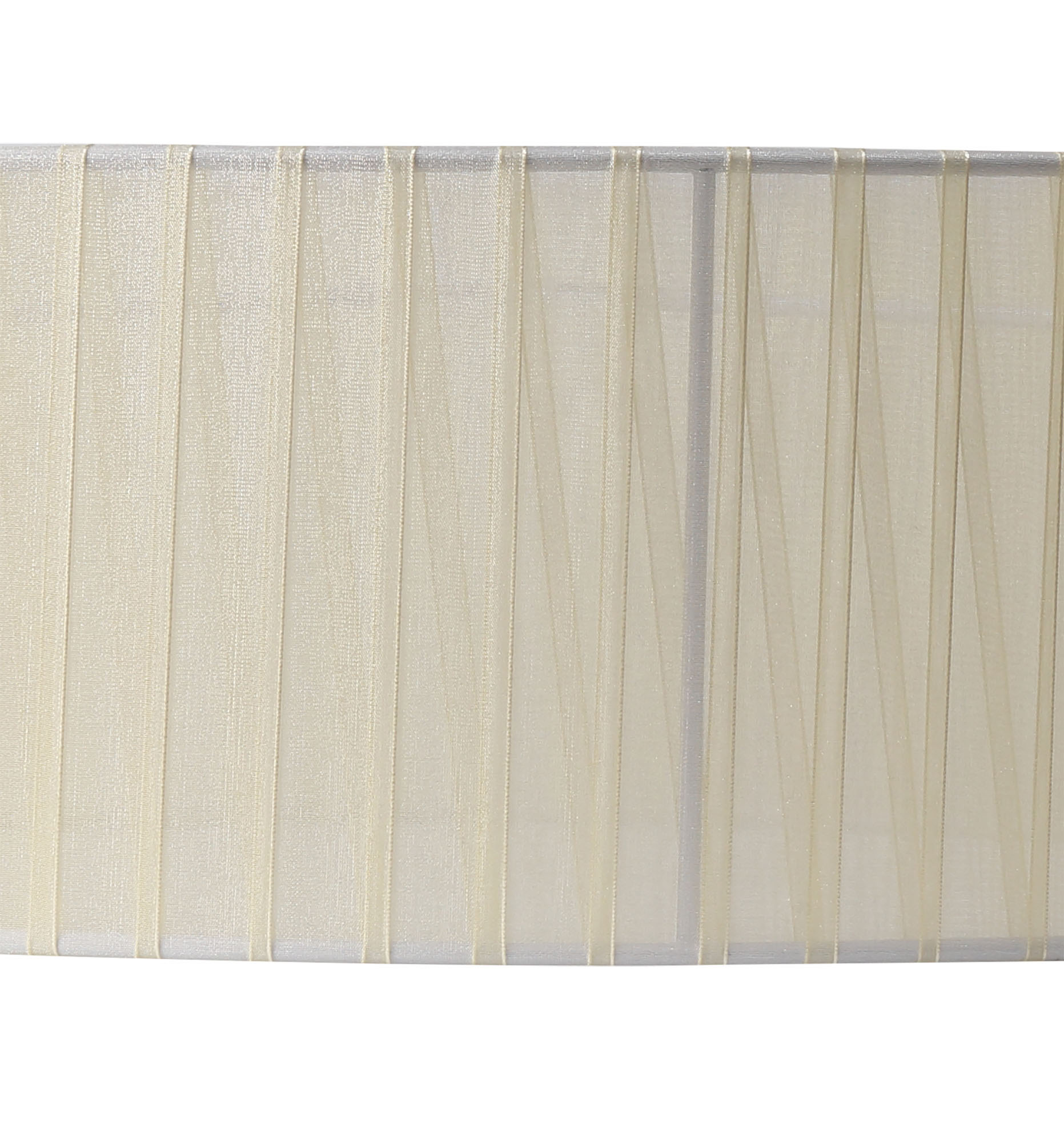 Banyan 3 Light Multi Arm Pendant With 45cm x 15cm Organza Shade Antique Brass/Cream DK0865  Deco Banyan